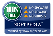 Softpedia 100% Spyware/Virus/Malware Free Award